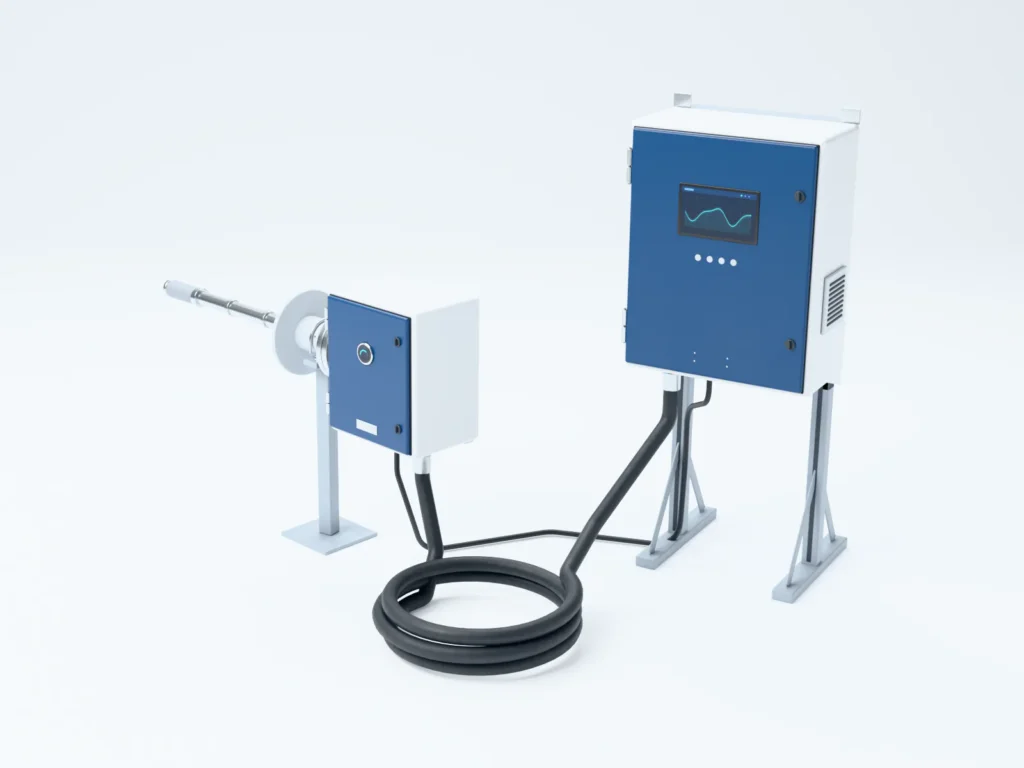 Probe terpanaskan, heated sample line, dan kabinet analyzer CEMS hot-wet